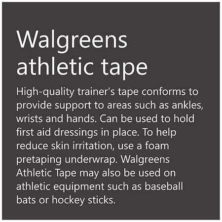 Walgreens Athletic Tape 1.5 Inch X 10 Yards