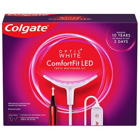 Colgate ComfortFit LED Teeth Whitening Kit Unflavored, 1 kit