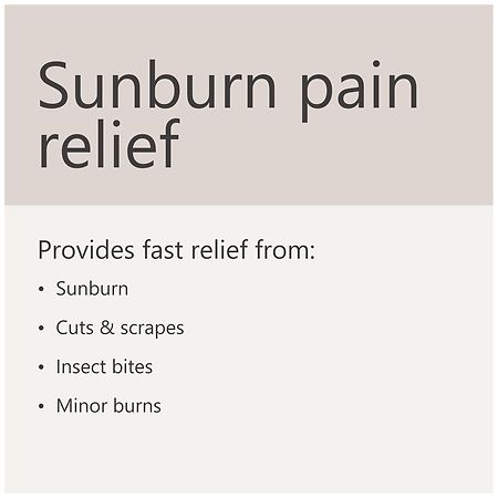 Walgreens Sunburn Pain Relief Continuous Spray