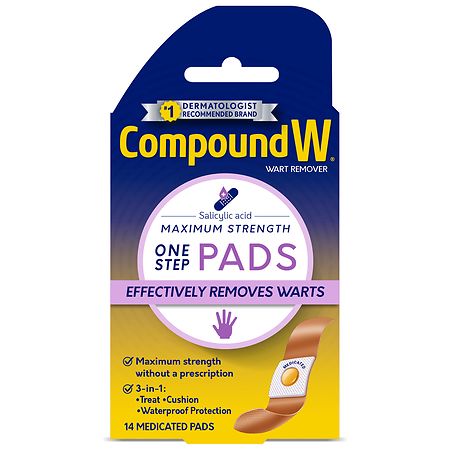Compound W Maximum Strength One Step Wart Remover Pads