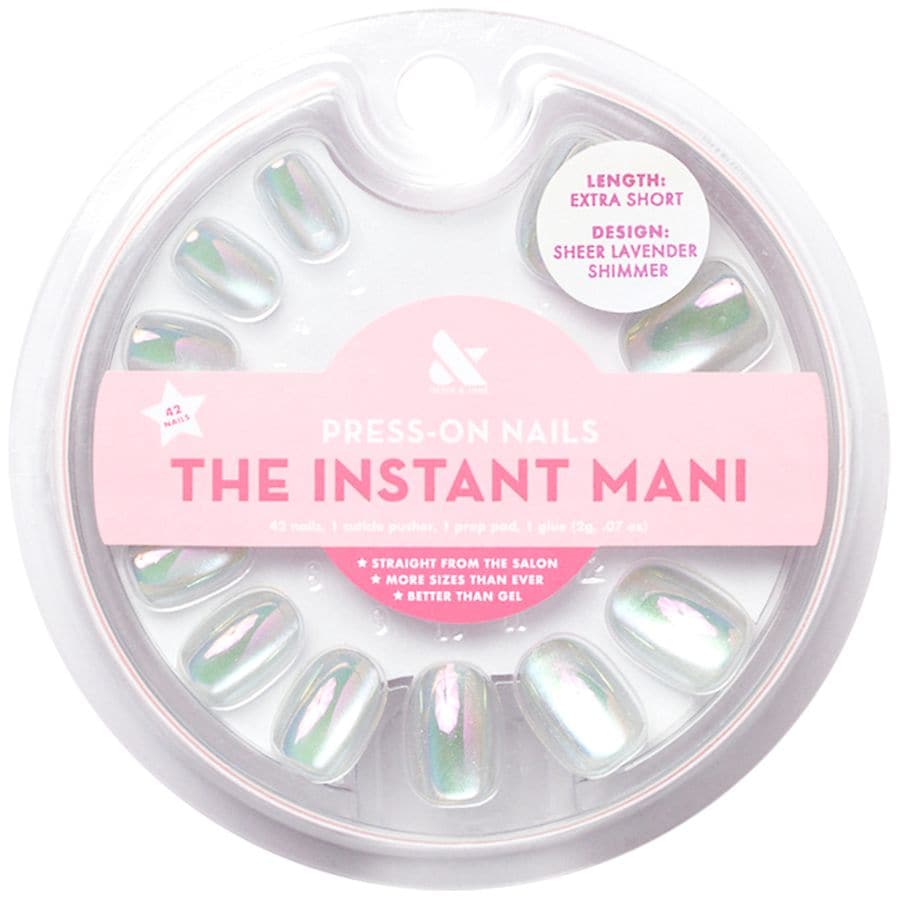 Olive & June The Instant Mani Press-On Nails Sheer Lavender Shimmer,