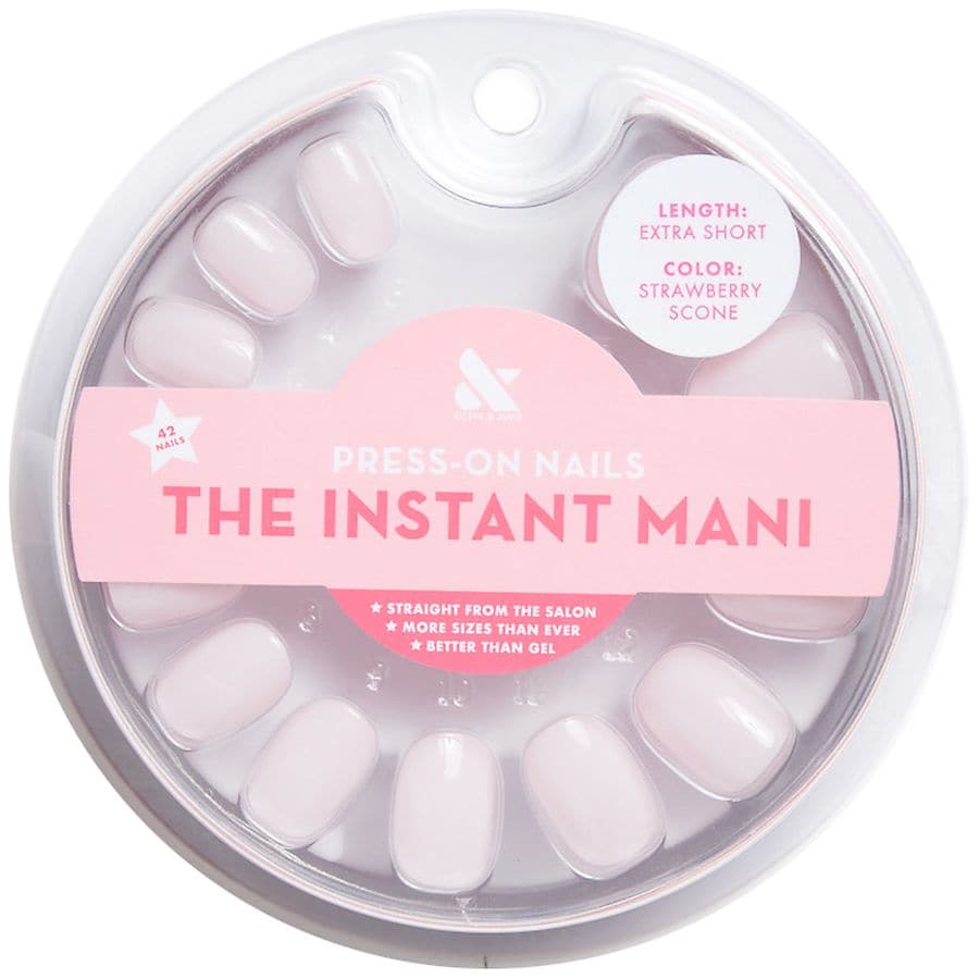 Olive & June The Instant Mani Press-On Nails, Strawberry Scone | Walgreens