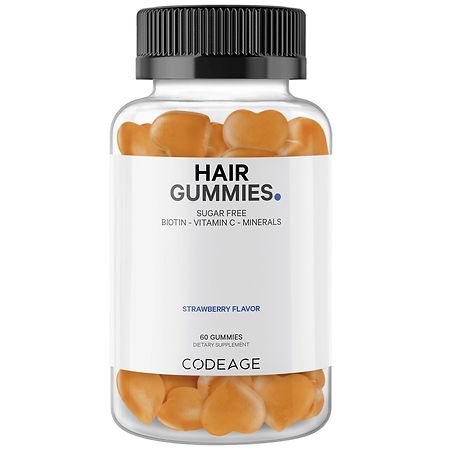 Codeage Biotin Hair Gummies Strawberry