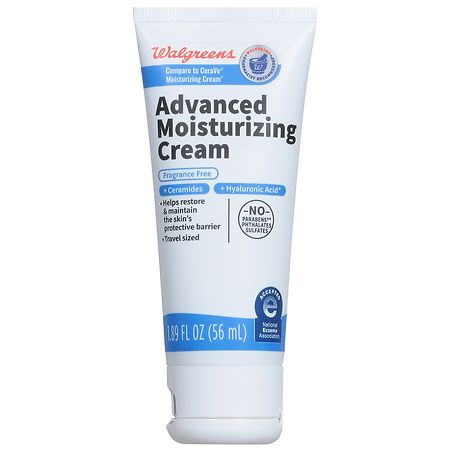 Walgreens Advanced Moisturizing Cream, Travel Size Fragrance Free