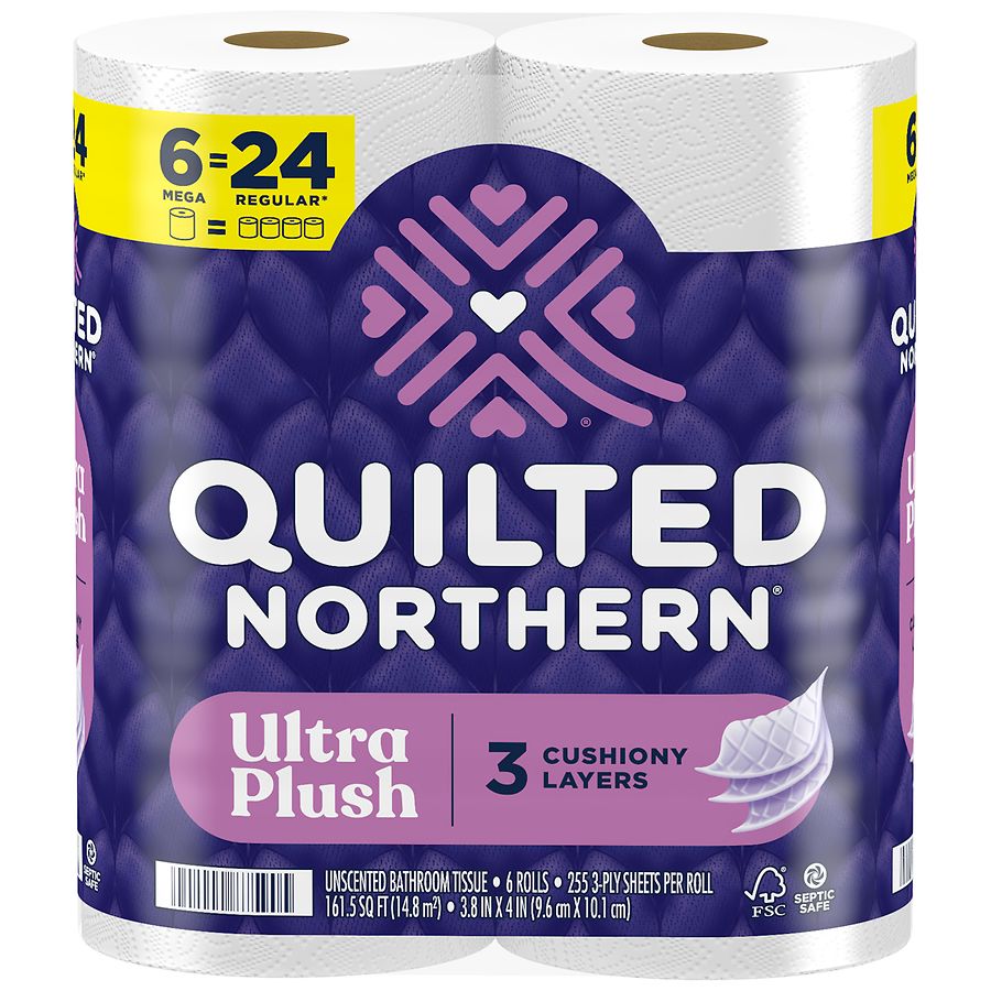 Photo 1 of 4 pack
3-Ply Bathroom Tissue Mega