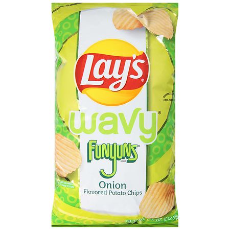 Lay's Wavy Funyuns Potato Chips Onion | Walgreens