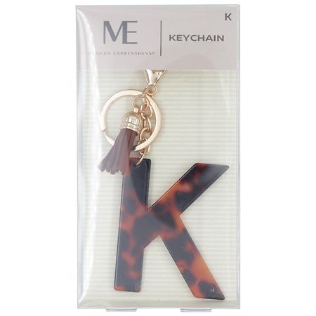 Velvet Monogram Keychain - S in Green