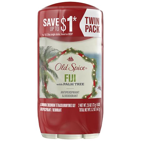 Old Spice Antiperspirant Deodorant Holiday Twin Pack Fiji