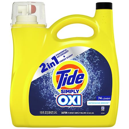 Tide Simply Plus Oxi Laundry Detergent Refreshing Breeze