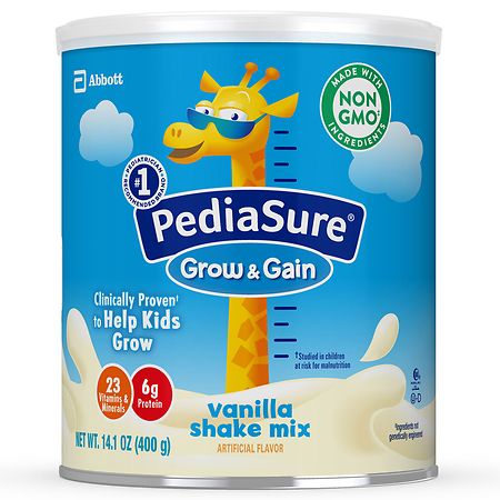 PediaSure Grow & Gain with Immune Support Shake Mix Powder Vanilla