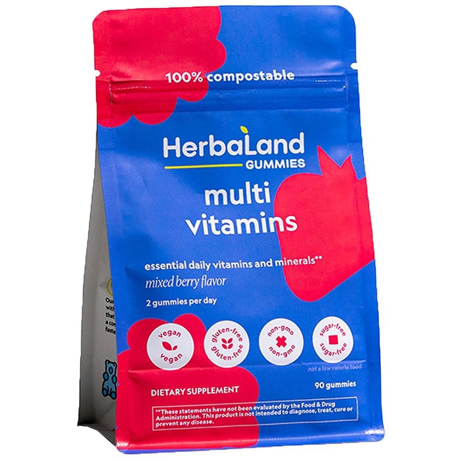 Herbaland Multivitamin Gummies Mixed Berry Walgreens