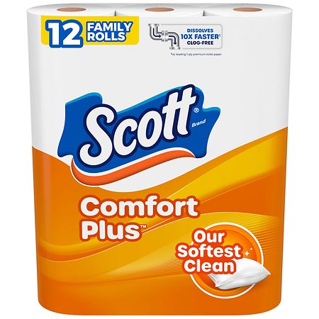 Scott ComfortPlus Toilet Paper 1-Ply