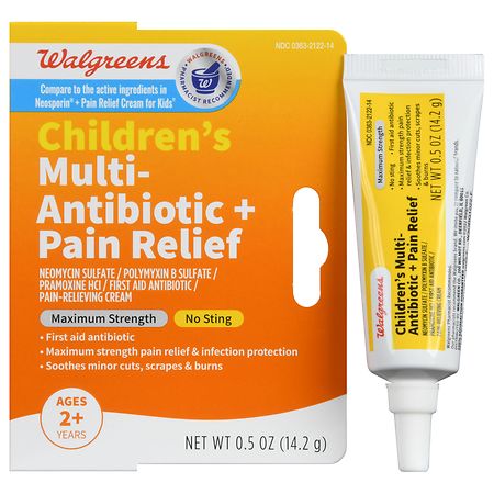 Walgreens Children's Multi-Antibiotic + Pain Relief Cream