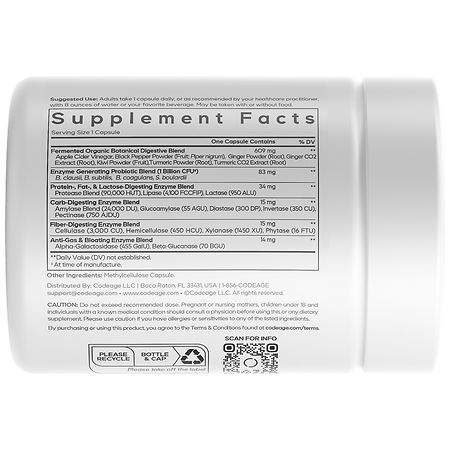 Codeage Fermented Digestive Enzymes | Walgreens