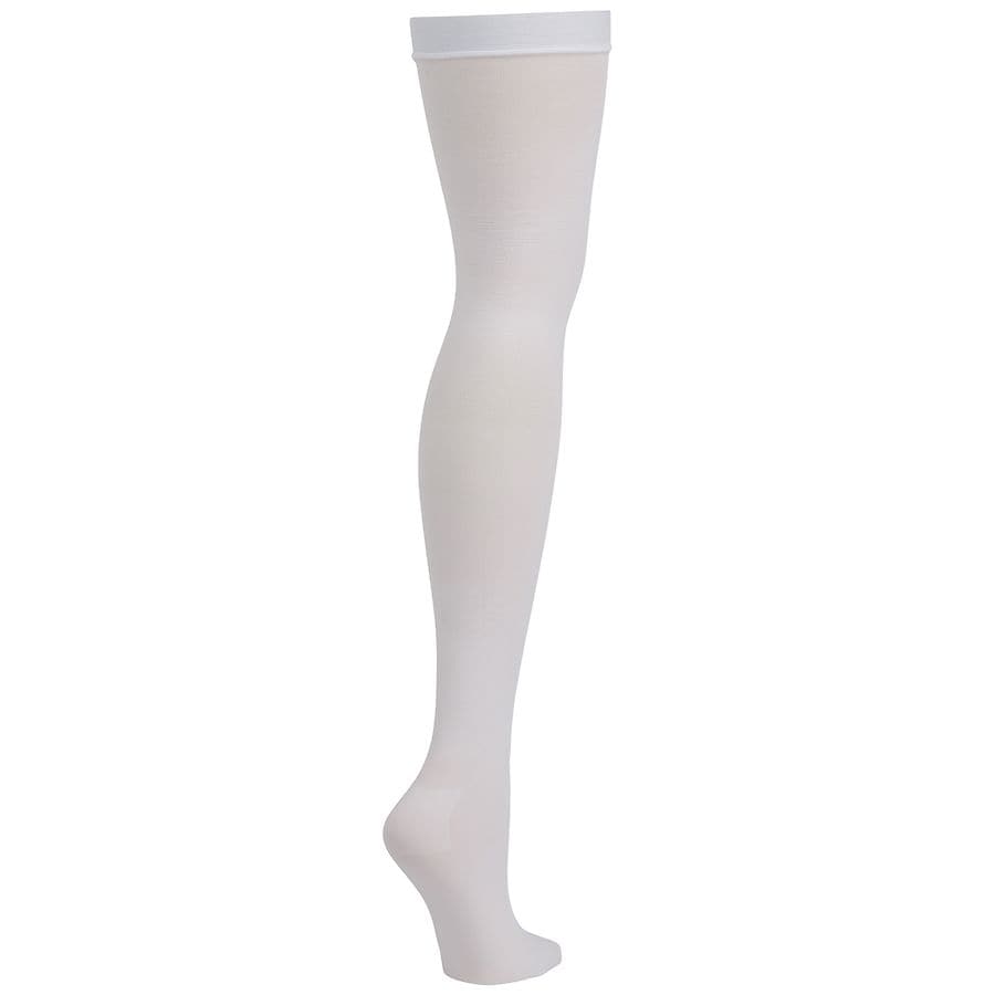 Walgreens AntiEmbolism Stockings Thigh High White, White Walgreens