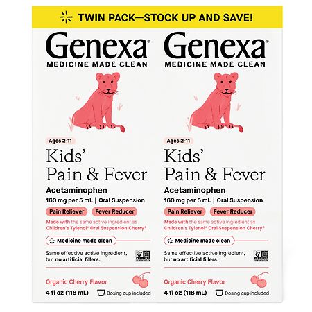 Genexa Kids Acetaminophen Pain & Fever Reducer Syrup Cherry