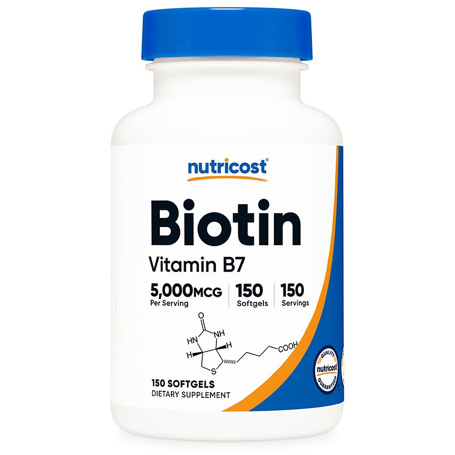 Nutricost Biotin 5000 mcg Softgels | Walgreens