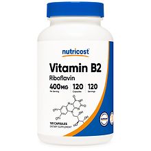 Nutricost Vitamin B2 (Riboflavin) Capsules 400 mg | Walgreens