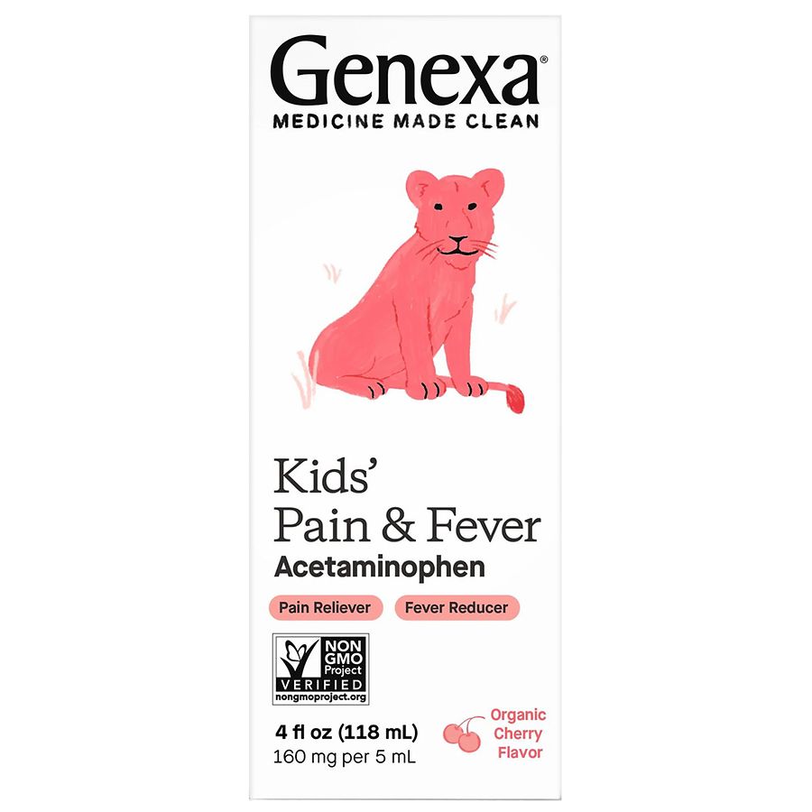 Genexa Kids Acetaminophen Pain & Fever Oral Suspension Syrup Cherry