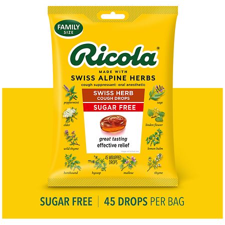Ricola Eucalyptus Drops Without Added Sugar - Swiss Made Direct