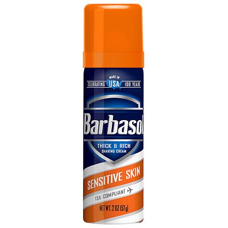 Barbasol Travel Size Shaving Cream Sensitive Skin