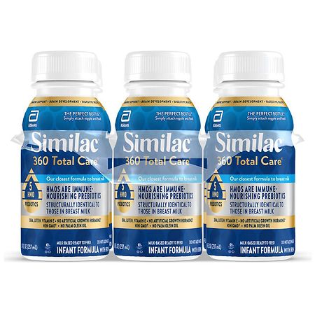 Similac 360 Total Care Infant Formula, Ready-to-Feed Bottle
