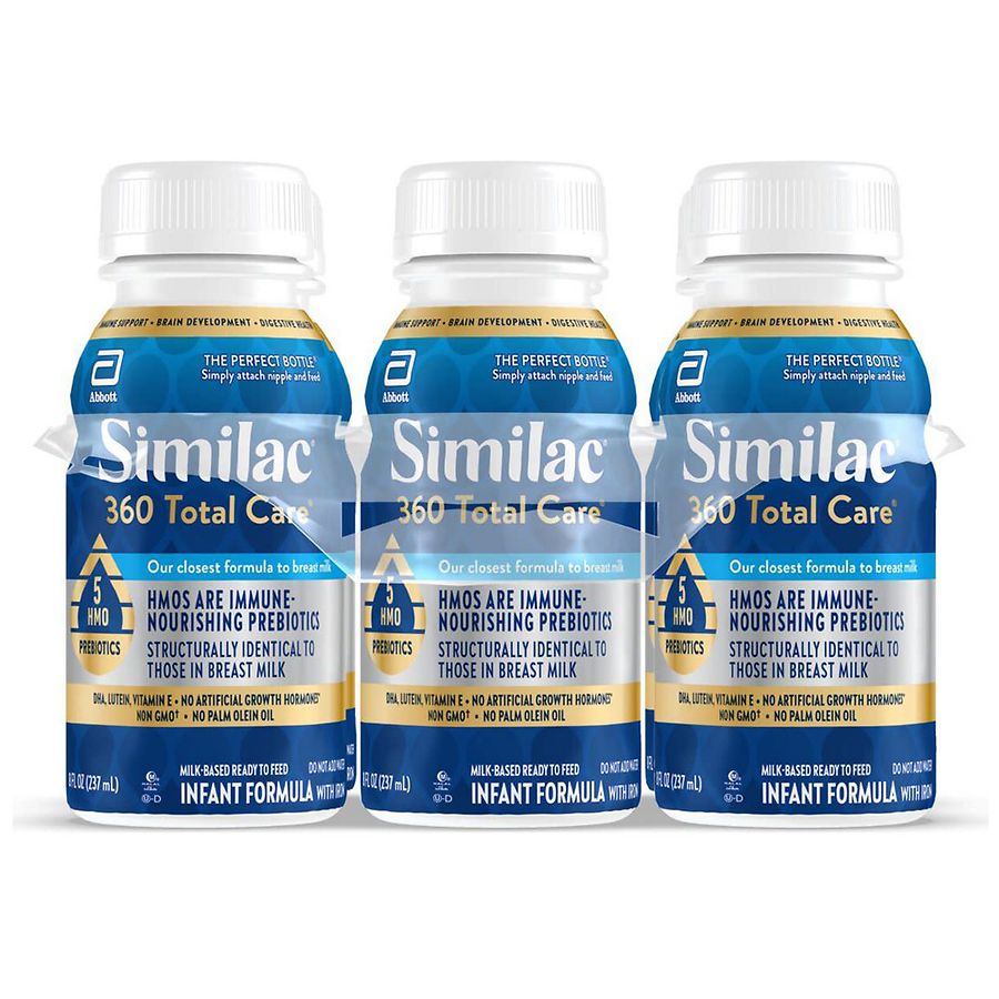 Photo 1 of Similac 360 Total Care Infant Formula, 8 Oz Bottles, 6 Pack | CVS

