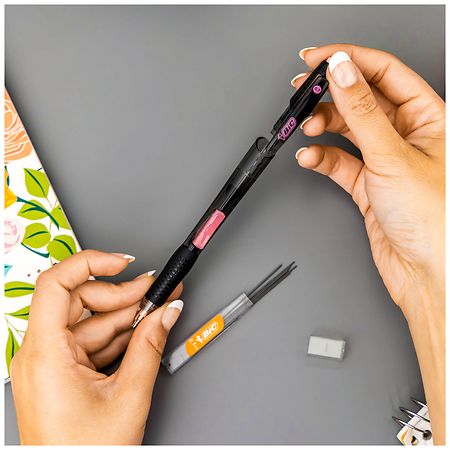 BIC Break-Resistant Mechanical Pencils with Erasers Medium Point (0.7 mm)