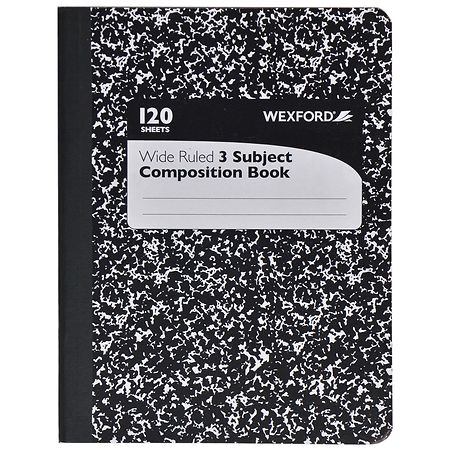 Wexford Wide Ruled 3 Subject Composition Book