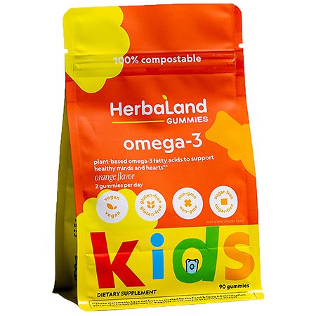 Herbaland Kid's Omega-3 Gummies Orange