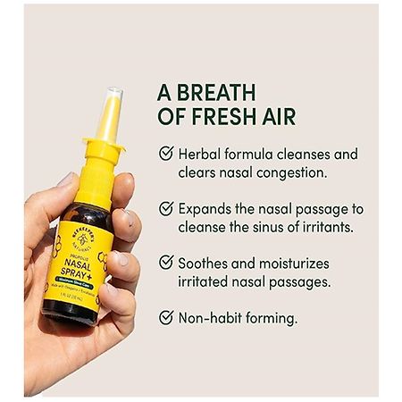 Beekeepers Naturals Xylitol Propolis Nasal Spray, 1 fl oz - Pack Of 2