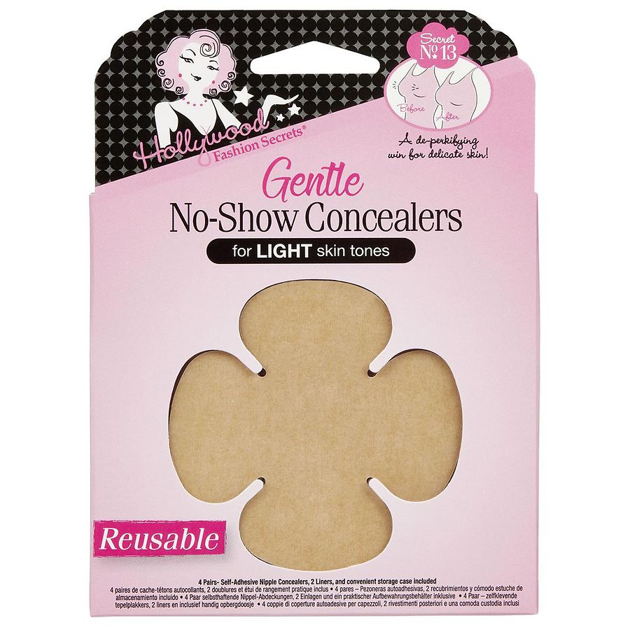 Hollywood Fashion Secrets Gentle No-Show Concealers, Light