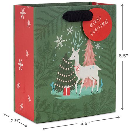 4x6in Matte Green Mylar Christmas Tree Stand up Zip Lock Gift Bag w/  Desiccant