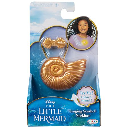Disney Singing Seashell Necklace Gold