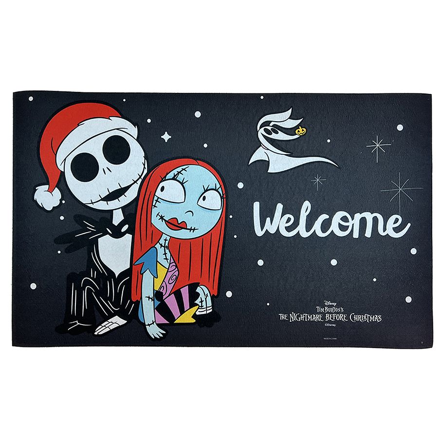 Nightmare Before Christmas Jack/Sally Welcome Door Mat