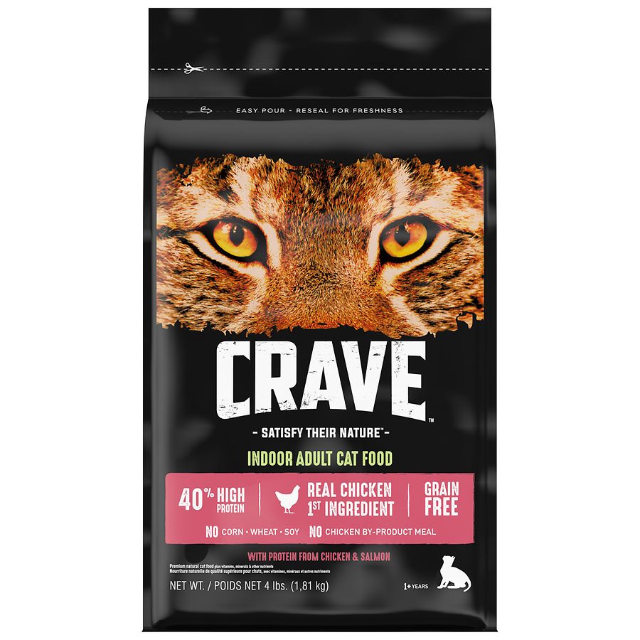 Crave Grain Free Indoor Adult High Protein Natural Dry Cat Food