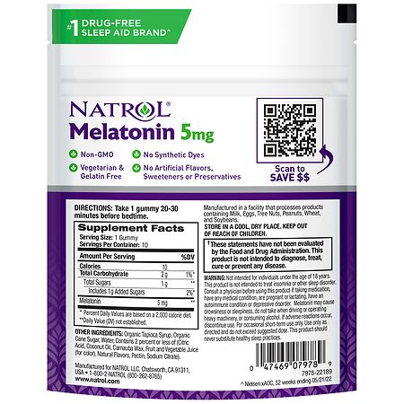 Natrol Melatonin Travel Pouch Strawberry