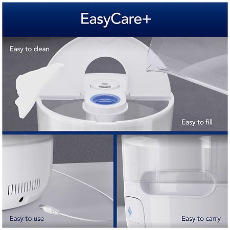 Vicks Easycare Top Fill Ultrasonic Humidifier White