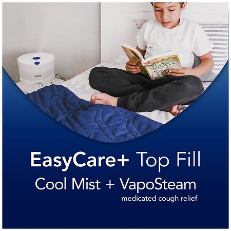 Vicks Easycare Top Fill Ultrasonic Humidifier White