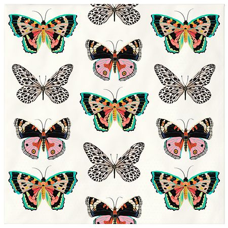 Hallmark Cocktail Napkins (Butterfly) Butterfly Print