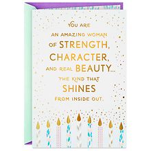 Hallmark Birthday Card for Her (You're An Amazing Woman Confetti and ...