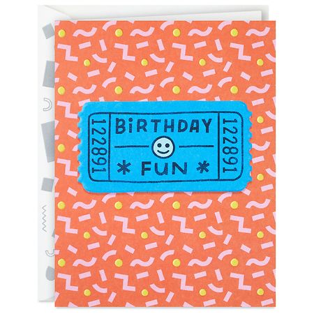 Hallmark Birthday Card (You Are the Party Carnival Ticket) E91