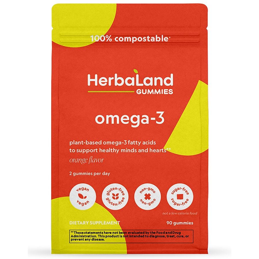 Herbaland Omega3 Gummies Orange Walgreens