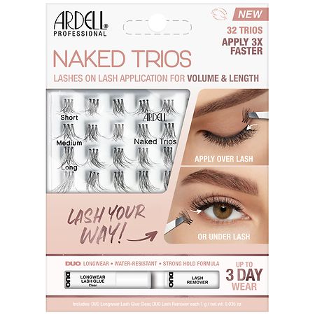 Ardell Naked Trios Lashes Black