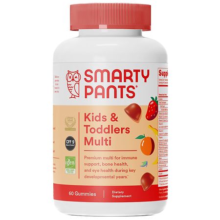 SmartyPants Premium Kids & Toddler Multivitamin Gummies Strawberry Creme