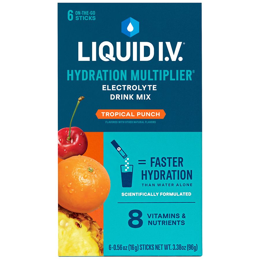 Liquid I.v. Hydration Multiplier Kids' Electrolyte Drink - Tropical Punch -  4.51oz/8ct : Target