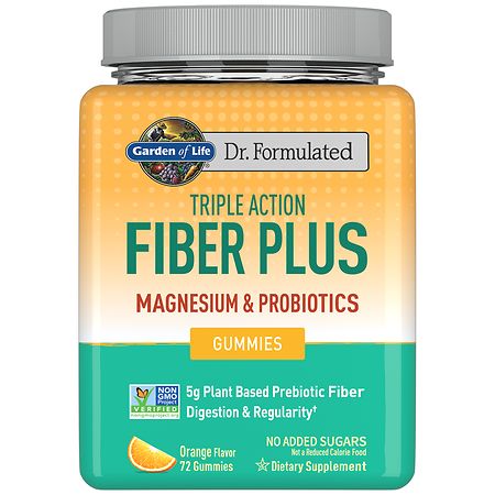 Garden of Life Fiber Plus Gummies Orange - 72.0 EA