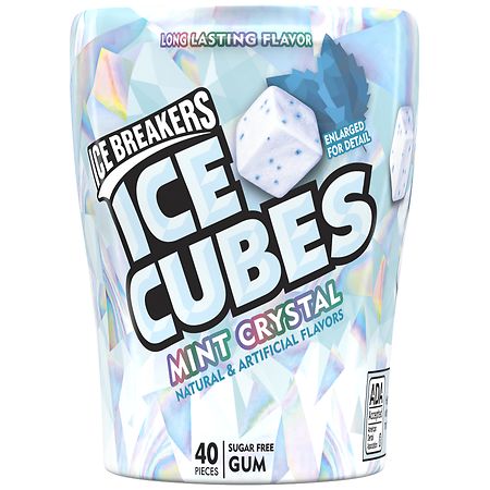 Ice Breakers Ice Cubes Sugar Free Chewing Gum Mint Crystal