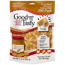 Good 'N' Tasty Triple Flavor Mini Churro Twists Dog Treats | Walgreens