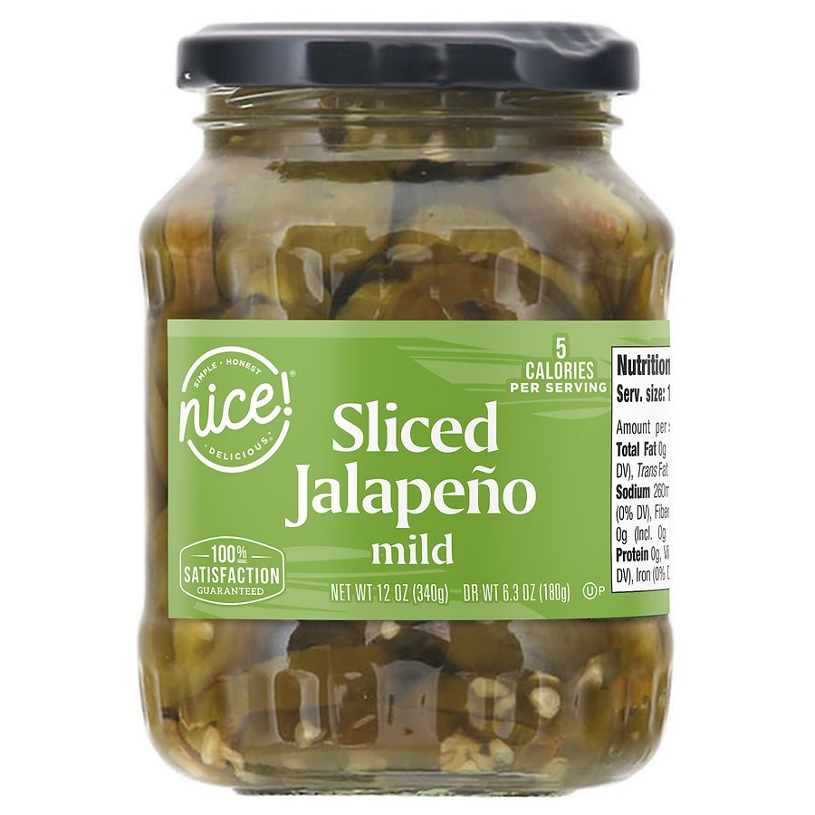 Nice! Sliced Jalapenos Mild Walgreens